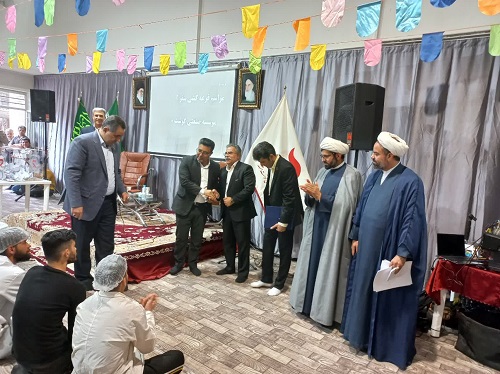 مراسم جشن مهدوی در موسسه صنعتی گوشت مشهد برگزارشد